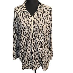 T by Talbots Zip Up Top